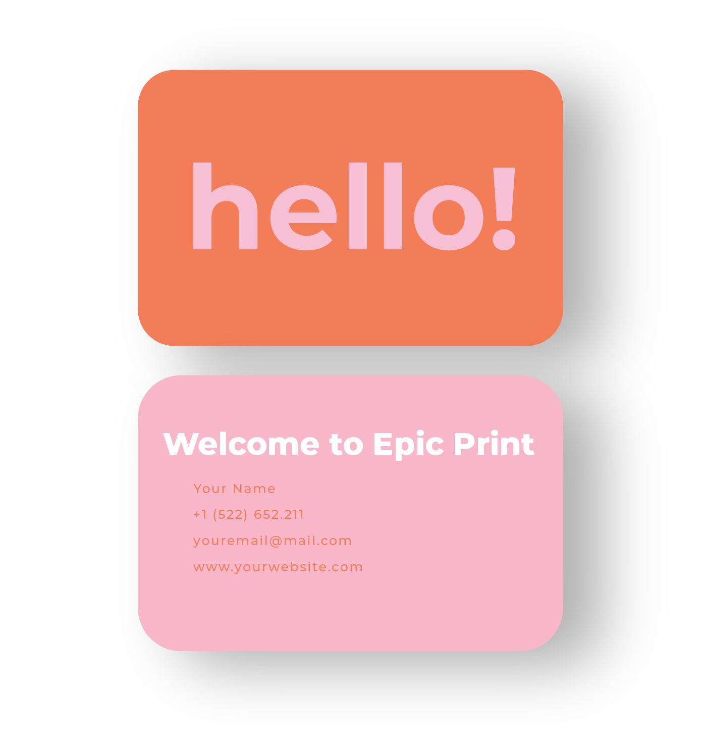 Round Corner Business Cards