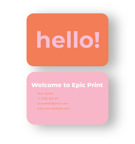 Round Corner Business Cards