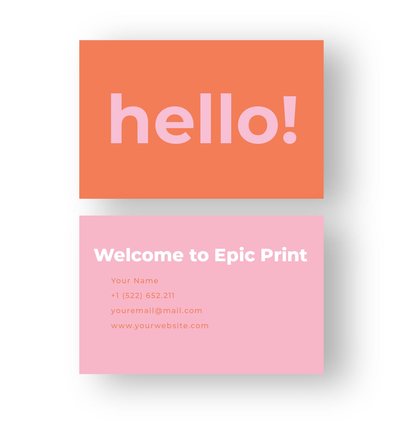 Square Corner Business Cards