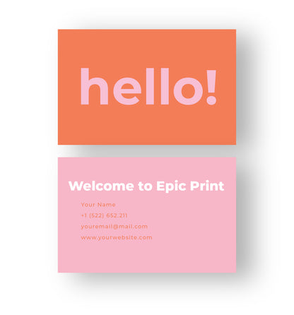 Square Corner Business Cards