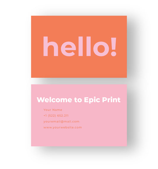 Square Corner Business Cards