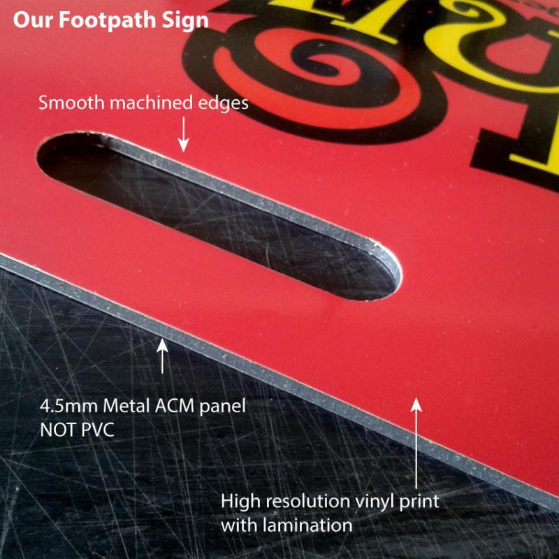 Footpath Signs Auckland | Custom Sidewalk Signs | Epic Print